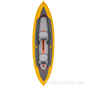 Kayak de pêche à la palette d&#39;air kayak kayak gonflable orange 2 personnes à vendre